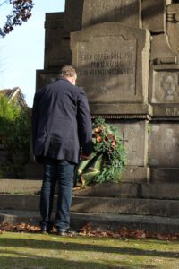 Kranzniederlegung zum Volkstrauertag 2020 am Mahnmal in Dortmund-Bodelschwingh