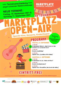 Plakat zum Marktplatz OpenAir in Dortmund-Westerfilde