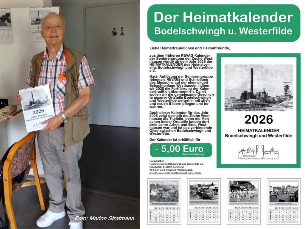 Bilderausstellung vom Heimatverein Bodelschwingh und Westerfilde e.V. in der Zeit vom 5.-7. Juli 2025 im Gemeindehaus an der Evang. Schlosskirche in Dortmund-Bodelschwingh