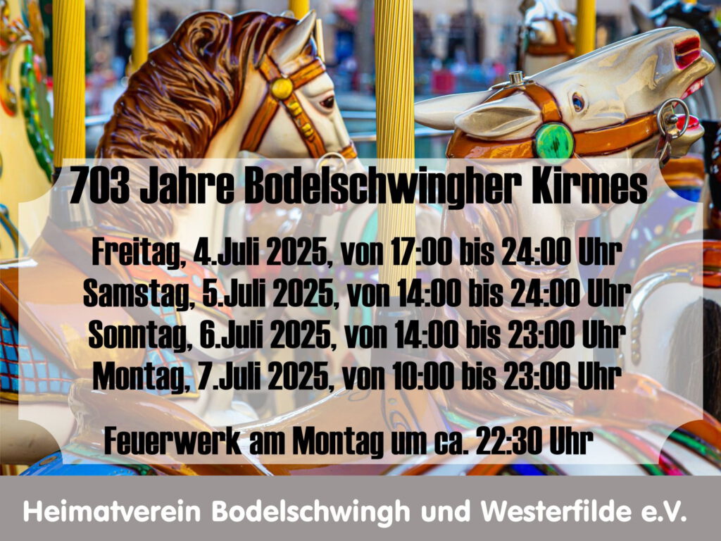 Heimatverein Bodelschwingh und Westerfilde e.V. auf der Bodelschwingher Kirmes 2025