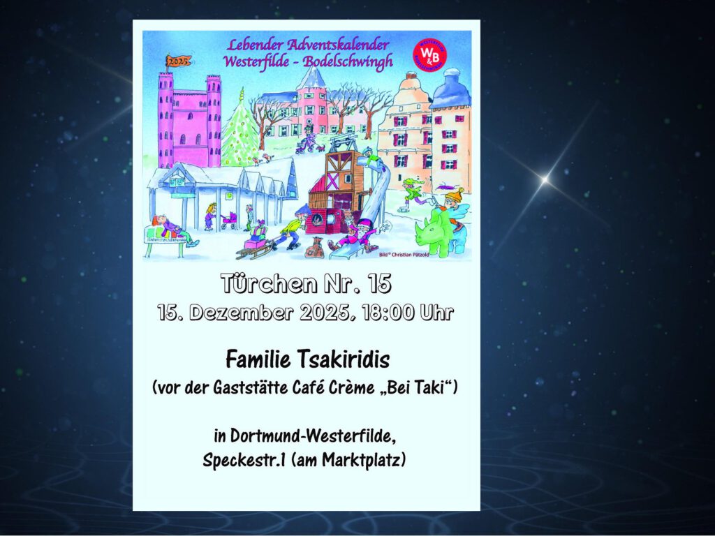 Heimatverein Bodelschwingh und Westerfilde e.V. - Lebender Adventskalender 2025