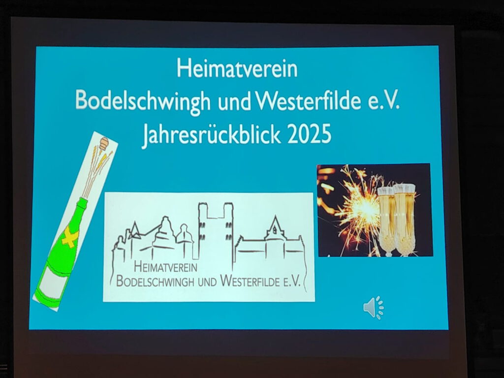 Monatstreffen vom Heimatverein Bodelschwingh und Westerfilde e.V. am 13. Januar 2026